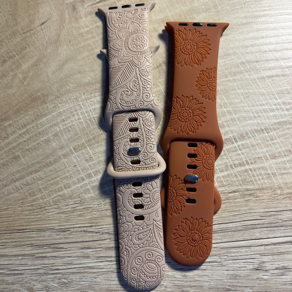 Sunflower Patterned Watch Bands - Picture 6 of 7